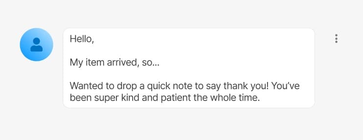 Customer testimonial 13