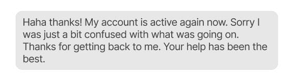 Customer testimonial 14