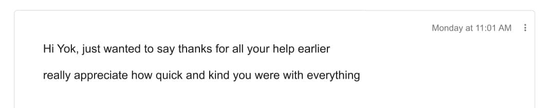 Customer testimonial 19