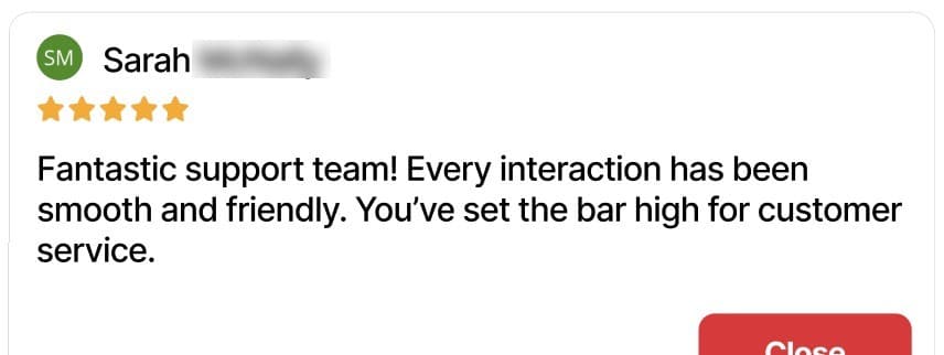 Customer testimonial 4